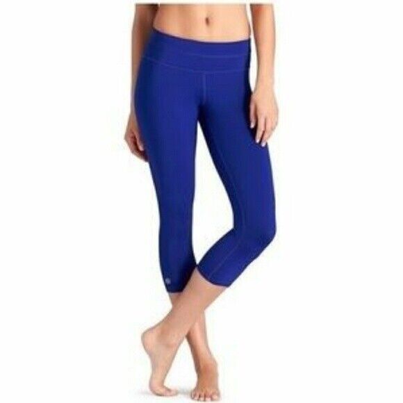 Athleta Pants - Athleta Sonar Capri Athletic Leggings Womens S Violet/Blue Gym Yoga